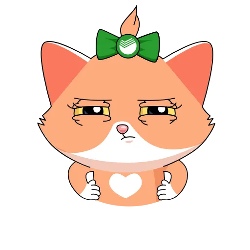 😑 Эмодзи «Сберкот» для Telegram