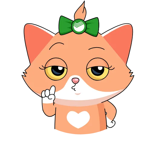 ☝️ Эмодзи «Сберкот» для Telegram