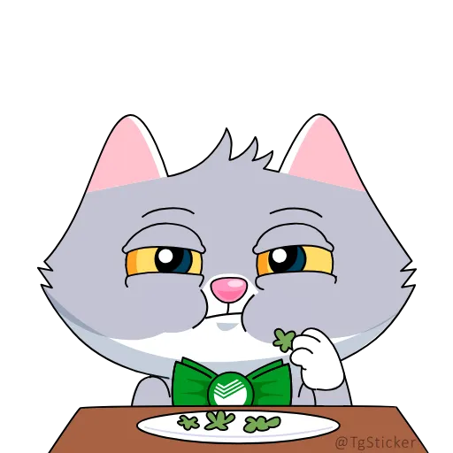 🥗 Эмодзи «Сберкот» для Telegram