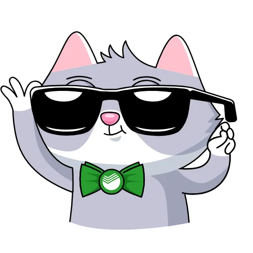 😎 Стикер «English version here» для Telegram