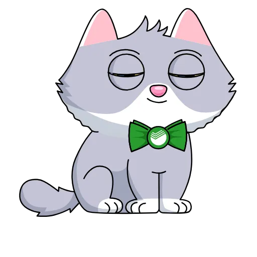 🐈 Стикер «English version here» для Telegram