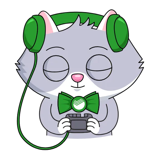 🎧 Стикер «English version here» для Telegram