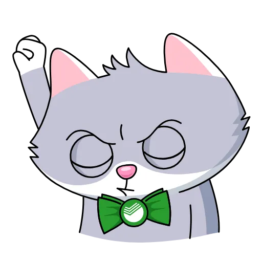 😖 Стикер «English version here» для Telegram