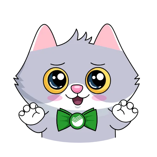 🐾 Стикер «English version here» для Telegram