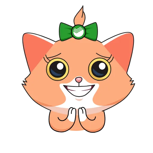 🙏 Стикер «English version here» для Telegram