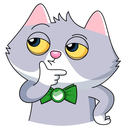 🤔 Стикер «English version here» для Telegram