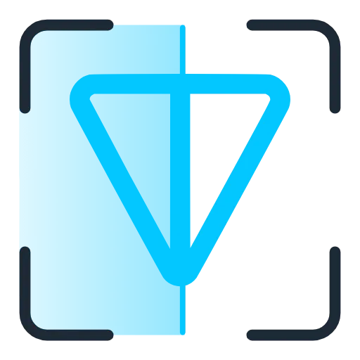 🤑 Эмодзи «Scan Blue» для Telegram