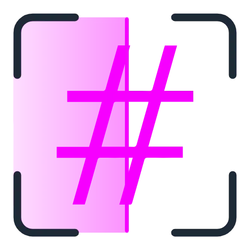 #️⃣ Эмодзи «Scan Pink» для Telegram