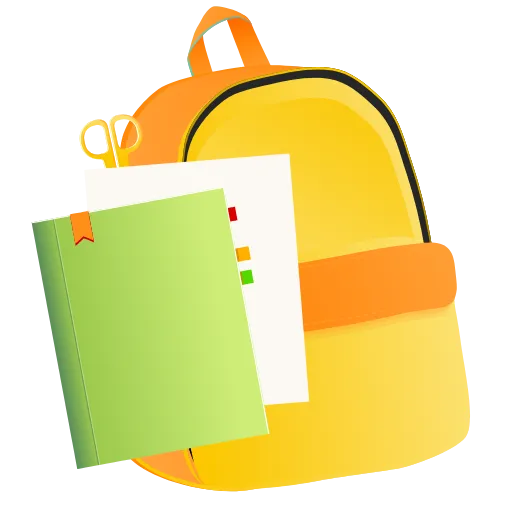 🎒 Эмодзи «School» для Telegram