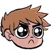 ☹️ Эмодзи «😁 Scott Pilgrim - Скотт Пилигрим» для Telegram