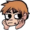 😶 Эмодзи «😁 Scott Pilgrim - Скотт Пилигрим» для Telegram