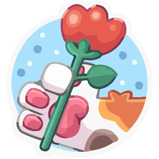 🌹 Эмодзи «Лапки царапки» для Telegram