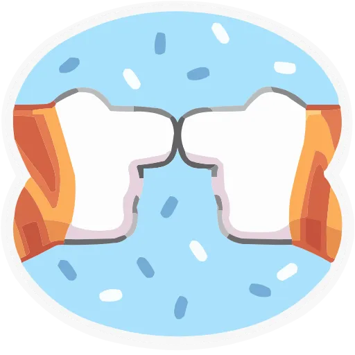 👉 Эмодзи «Лапки царапки» для Telegram