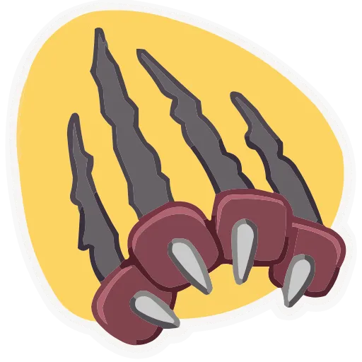 🟡 Эмодзи «Лапки царапки» для Telegram