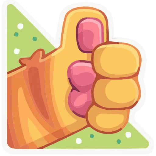👍 Эмодзи «Лапки царапки» для Telegram