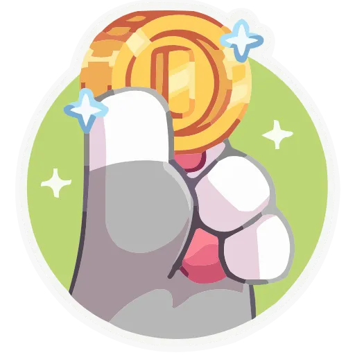 🪙 Эмодзи «Лапки царапки» для Telegram