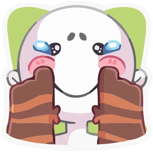 ☹️ Эмодзи «Лапки царапки» для Telegram