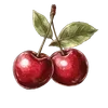 〰️ Эмодзи «cherry vibe» для Telegram