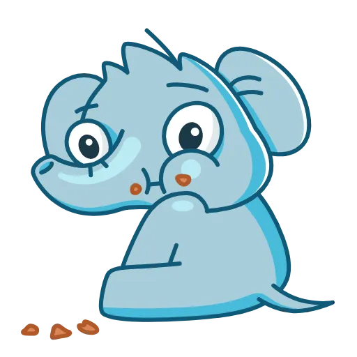😶 Эмодзи «😬 Слоник Сёма» для Telegram