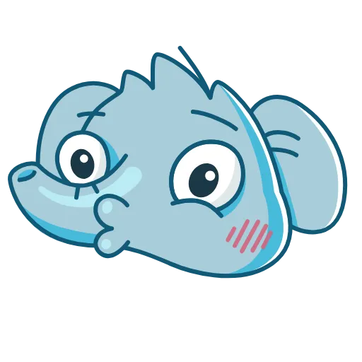 😗 Эмодзи «😬 Слоник Сёма» для Telegram