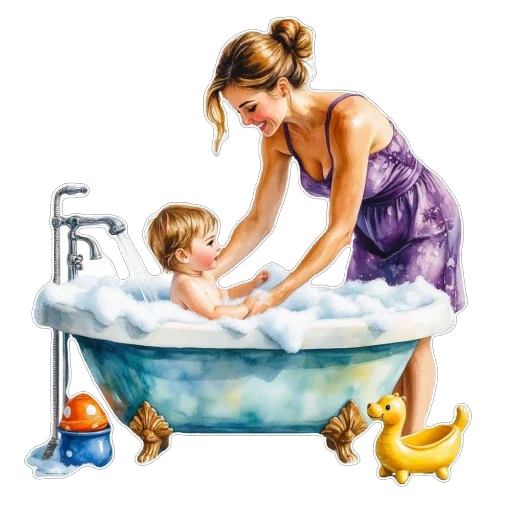 🛀 Стикер «Семья» для Telegram