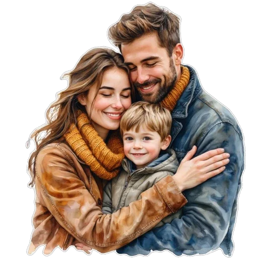 🥰 Стикер «Семья» для Telegram