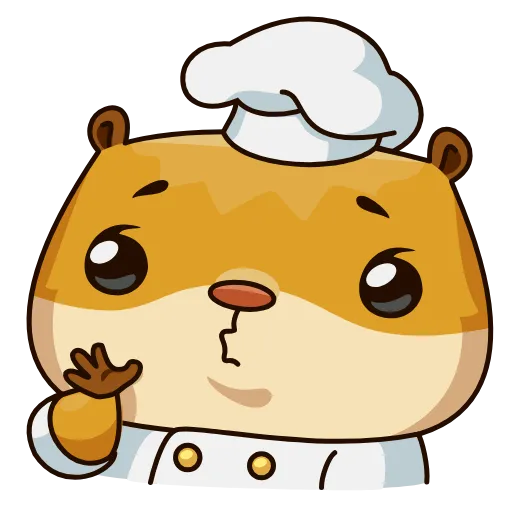 👨‍🍳 Эмодзи «Senya Hamster» для Telegram
