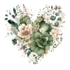 💚 Эмодзи «Цветочные Сердца» для Telegram
