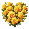 💛 Эмодзи «Цветочные Сердца» для Telegram