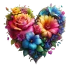 ❤️ Эмодзи «Цветочные Сердца» для Telegram