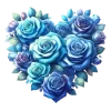 💙 Эмодзи «Цветочные Сердца» для Telegram