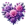💜 Эмодзи «Цветочные Сердца» для Telegram