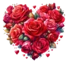 ❤️ Эмодзи «Цветочные Сердца» для Telegram