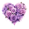 💜 Эмодзи «Цветочные Сердца» для Telegram