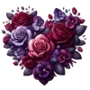 💜 Эмодзи «Цветочные Сердца» для Telegram