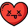 😵 Эмодзи «Сердечки» для Telegram