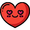 😍 Эмодзи «Сердечки» для Telegram