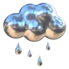 🌧️ Эмодзи «🩶 Набор эмоджи с серебряной эстетикой» для Telegram