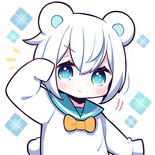 🫡 Стикер «Полярная медведица» для Telegram