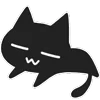 🐈‍⬛ Эмодзи «Shadow Cat - черный котик» для Telegram