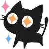 ✨ Эмодзи «Shadow Cat - черный котик» для Telegram