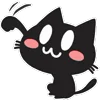 🐈‍⬛ Эмодзи «Shadow Cat - черный котик» для Telegram