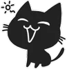 🐈‍⬛ Эмодзи «Shadow Cat - черный котик» для Telegram