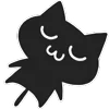 🐈‍⬛ Эмодзи «Shadow Cat - черный котик» для Telegram