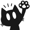 🐾 Эмодзи «Shadow Cat - черный котик» для Telegram