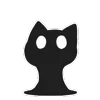 🐈‍⬛ Эмодзи «Shadow Cat - черный котик» для Telegram