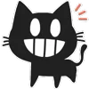 😁 Эмодзи «Shadow Cat - черный котик» для Telegram