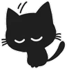 🐈‍⬛ Эмодзи «Shadow Cat - черный котик» для Telegram