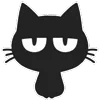 Эмодзи Shadow Cat - черный котик для Telegram — скачать