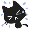 😓 Эмодзи «Shadow Cat - черный котик» для Telegram